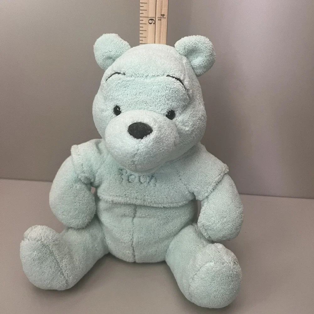Disney‎ Store Plush Spring Lagoon Mint green  WINNIE THE POOH Bear plush RARE